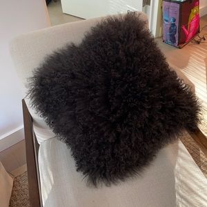 Genuine Mongolian lamb pillow